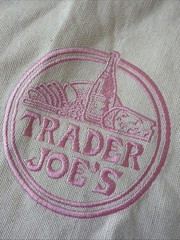 Trader Joe’s Large Lavender Canvas Tote Bag NWT Pink Logo Limited Edition 2026