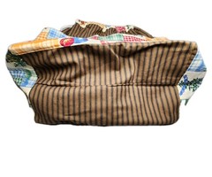 Handmade Country Kitchen Drawstring Utility Bucket Bag Tote All-Around Pockets