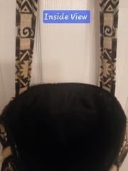 NWOT Natural Grocers Llama Alpaca Wool Ecuadorian Aztec Design Shopping/Tote Bag