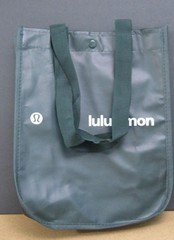 SMALL SM Reusable Lululemon LULU LEMON Clothes-DARK GREEN SHOPPING BAG 11x9x4″