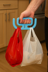 2 Pack Grocery Bag Holder Handle FREE SHIPPING Heavy Duty Shopping Bag Carrier