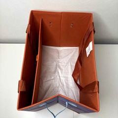 LOT 3x — Trader Joe’s Stand-Up Collapsable Grocery Tote Bag Box Car Storage NWT!