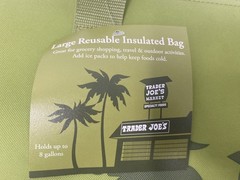 Trader Joe’s Large Insulated Tote Olive Green 8 Gallon Reusable Bag Cooler *NEW*