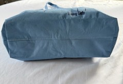 Blue Reusable Shopping Shoulder Bag With Zipper Size 16 1/2 “ X 13 1/2 “