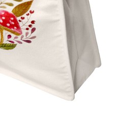 15″L x 19″H Reusable Canvas Mushroom Tote Bag,Grocery Bag,Beach Bag,Shopping Bag