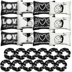 Sotiff 24 Pcs Volleyball Gifts for Teen Girls Include black, white