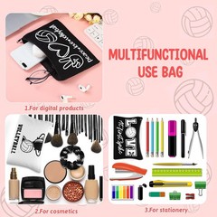Sotiff 24 Pcs Volleyball Gifts for Teen Girls Include black, white