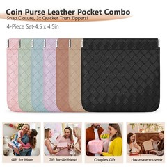 MXXUUOOM 4PCS Small Makeup Bag Mini Cosmetic Organizer Coin Travel Style-03