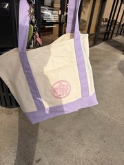 Large Trader Joe’s Tote Bag Lavender/purple With Pink Logo NWT US Seller 2026