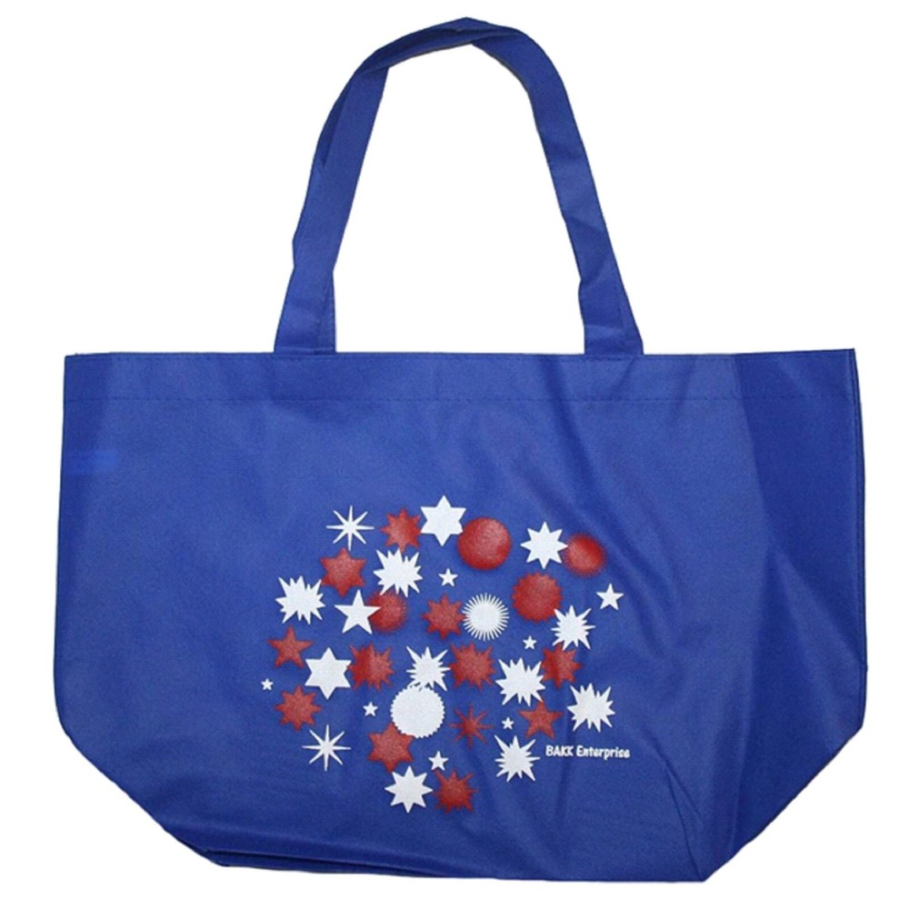Reusable Shopping, Grocery Bag – Gift Bag 20″W x 13″H x 8″D (Red/White/Blue) NEW