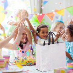 15Pcs Laser Gift Bags with Handles Bulk, Reusable Gift Bags Multicolor