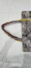 Traditional Pattern Foldable Fabric Reusable Shopping Bag Medium Brown Two-Piece