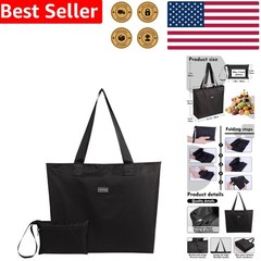 Compact 20 Liter Tote Bag, Tear Proof Polyester, Washable Grocery Shopping Tote