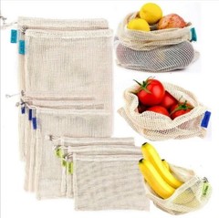 Reusable Grocery Shopping Bag Organic Cotton Eco Friendly Set of 3