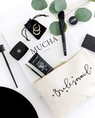 The Cotton & Canvas Co. Bridesmaid Wedding Cosmetic Bag, Bridal