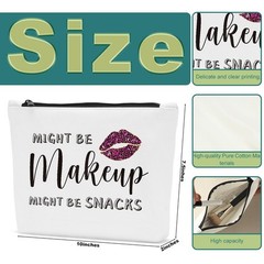Sldpngo Funny Snack Bags Might Be Makeup 10*7.5*2 inch, Snacks