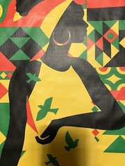 REUSABLE SHOPPING TRAVEL TOTE BAG RASTA COLORS ECO FRIENDLY TJX NEW