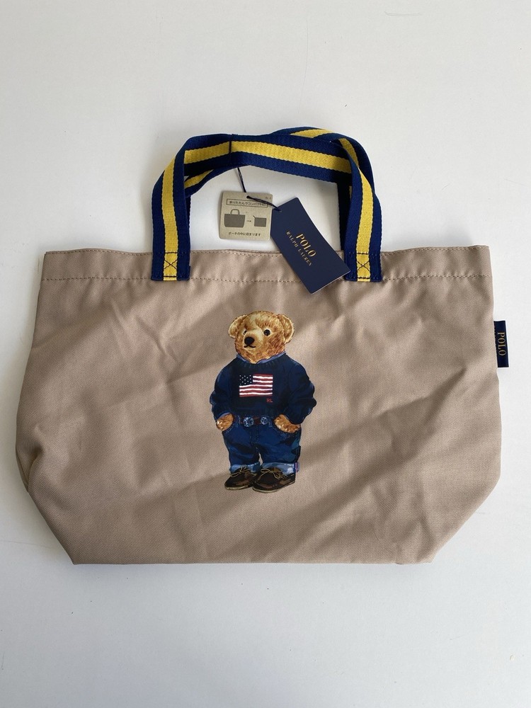 NWT Ralph Lauren Polo Bear Shopping Bag New Small Tote Japan