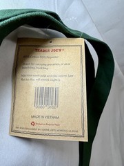 Trader Joe’s Large Tote Bag (Green) Embroided FREE-SHIPPING