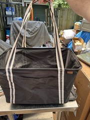 CleverMade Collapsible CarryAll Tote Green Black 4 with Pocket 55 lb Capacity