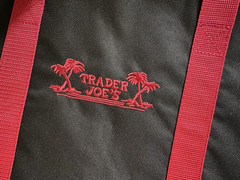 Trader Joe’s LARGE Tote Red/black~INSULATED~ 7 Gallon Reusable Bag Cooler *NEW*