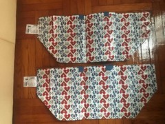 IKEA “LOT OF 2” VINTERFINT LARGE RED/BLUE HEART PATTERN 19GALLON SHOPPING BAGS