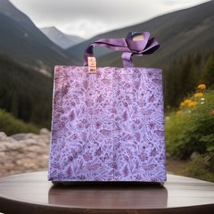 Earthwise Reusable Shopping Bag Tote Eco Friendly Lavender Rabbits Flowers NWT