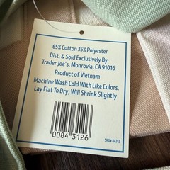 Trader Joe’s Mini Pastel Stripe Canvas Tote Bag Complete Set of 4 2026 Limited