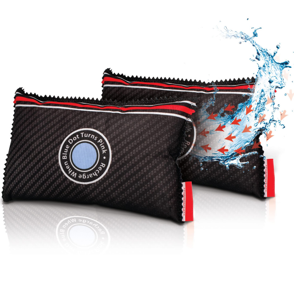 Reusable Car Dehumidifier Bag (2 Pack) Two Pack (Regular), black or dark grey