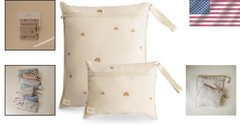 Set of 2 Wet Bags | Large & Small Storage | Zippered Pockets