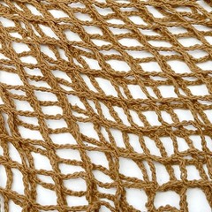 allydrew Cotton Mesh Net Foldable Reusable Set of 3, Black, Brown, Beige