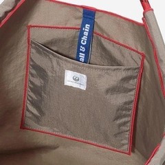 [US Tax Paid] Ball&Chain JAL North America Embroidered Shopping Bag Gray NEW