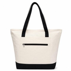 NS5341-6 NOVASTILE 100% Cotton Canvas Large Tote Bags 12oz, Reusable Shopping…