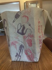 Trader Joe’s Rare Reusable Tote Bag Beige/Red Logo (WONT SHIP TILL 6/22!)