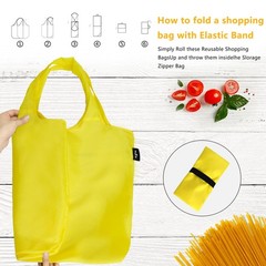 Reusable Grocery Bags 10 Pack Colorful with Storage Box, Foldable Heavy Duty …