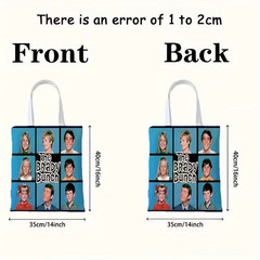 1pc Brady Bunch TV Show Reusable Shopping Tote Bag 14x16in/35x40cm