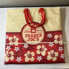 Trader Joe’s Reusable Tote Lot Thermal Hibiscus + 6 Bottle Wine Bag