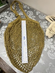 Cotton Mesh Reusable Market Bag. Set Of 2 New Farm Market
