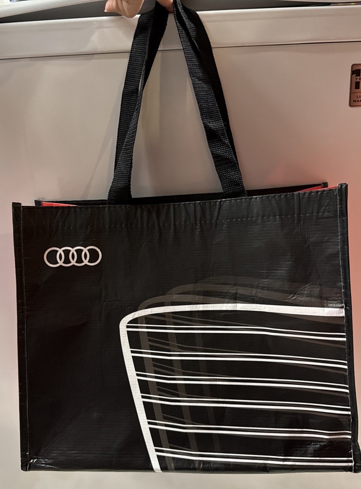 Audi Reusable Bag Graphic Printed Tote Eco-Friendly Luxury Car Shopping 15x12x7