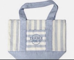 Trader Joe’s Mini Pastel Stripe Canvas Tote Bag Limited Edition 2026 Set Of 4