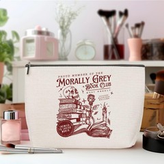 ZHAMEN Dark Romance Makeup Bag, Book Lovers 10.5″x 7″x 2.5″, Multicolor 1283
