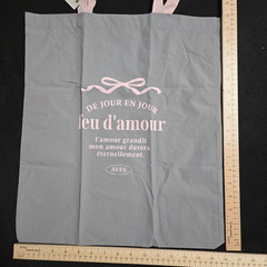 ECO BAG . Reusable . Shopping . Grocery . Foldable . Tote . Pink & Gray