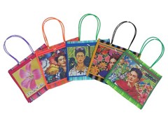Assorted 5 PACK Mexican Frida Kahlo ASA Fina Bag 15″ x 14″ (Random)