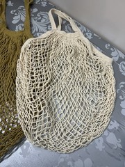 Cotton Mesh Reusable Market Bag. Set Of 2 New Farm Market