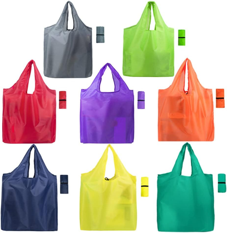 8 Pack Grocery Bags Reusable Foldable Shopping Bags X-Large 50LBS Groceries Bags