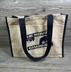 Showtime The Movie Channel Promo Navy Beige Tote Bag Limited Edition