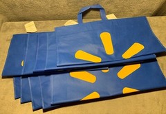 Lot of 16 Walmart Large Reusable Shopping Bags, Brand New