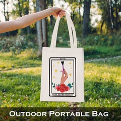 The Esthetician XXVII Tarot Shopping Bag, Fashion Stylist Gift, Reusable Tote