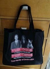 Toyota Of Orlando Promo Mesh Grocery Bag With Mascot Dog * Local Interest*