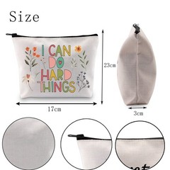 POFULL Motivational Gifts for Women College Student I Can Do Hard Things bag